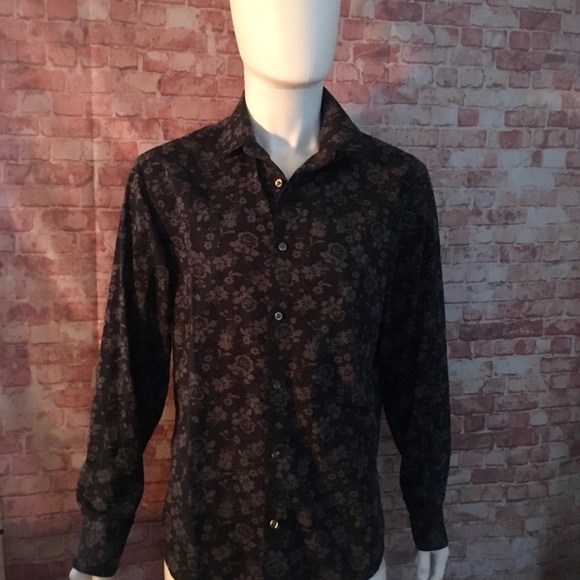 Penguin Classic Fit Printed Shirt-Large - Picture 3 of 4